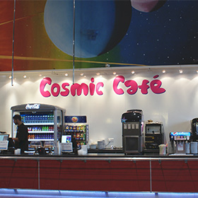 Eat at the<br />Cosmic Cafe